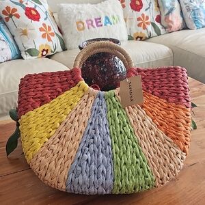 Colorful Woven Bag by Savannah